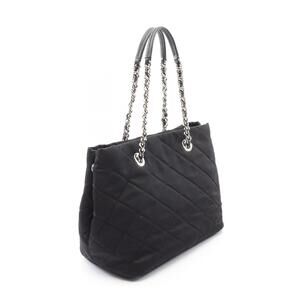 Prada Tote Bag Nylon Leather TESSUTO IMPUNTU Black Saffiano